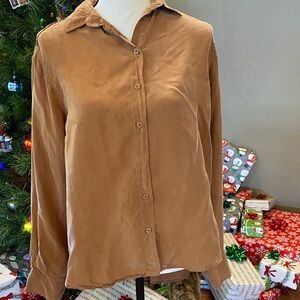 The Reset Camel Button-Down Shirt